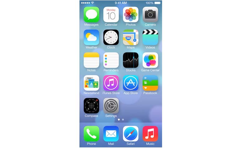iOS 7 new design