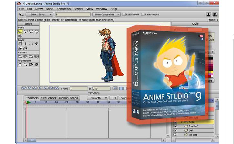 Anime Studio – софт для создания анимэ