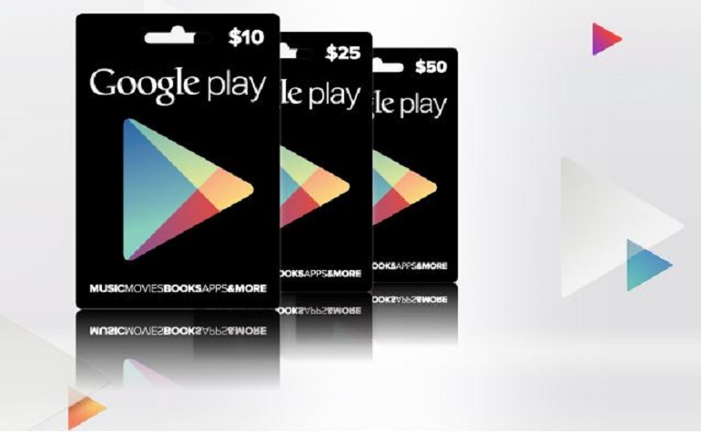 Google запустил продажу подарочных сертификатов для Play Store