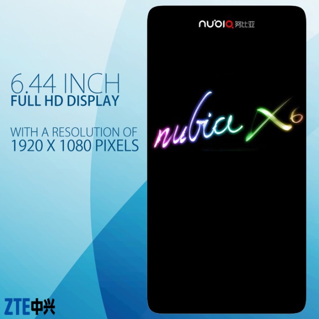 Смартфон с 13-пиксельной передней камерой ZTE Nubia X6 объявлен официально 