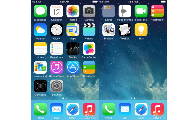 Скриншоты новой iOS8