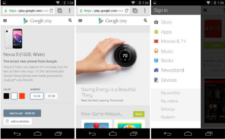 Google запускает мобильную версию Play Store