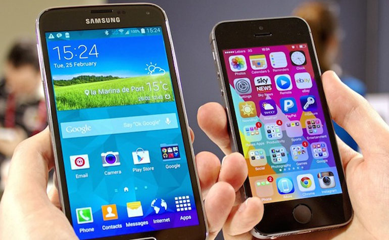 Samsung S5 vs iPhone 5S