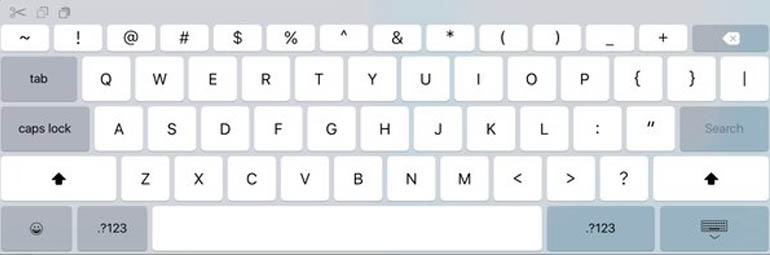 iOS 9 beta клавиатура