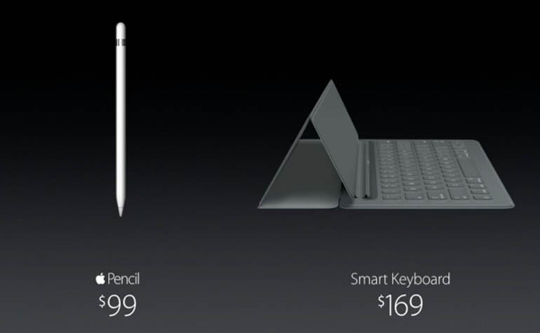 Стилус Apple Pencil и чехол-клавиатура Smart Keyboard