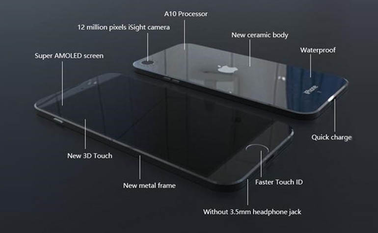 Качественный рендер iPhone 7