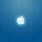 Apple blue logo