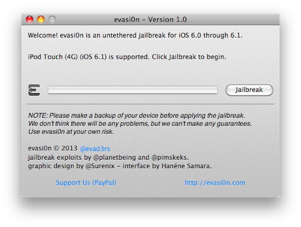 Evasi0n Jailbreak iOS 6.1
