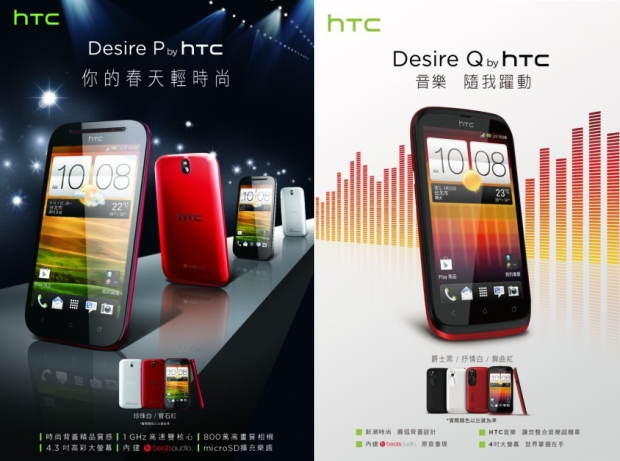 Появились фотографии новых смартфонов HTC Desire P и HTC Desire Q