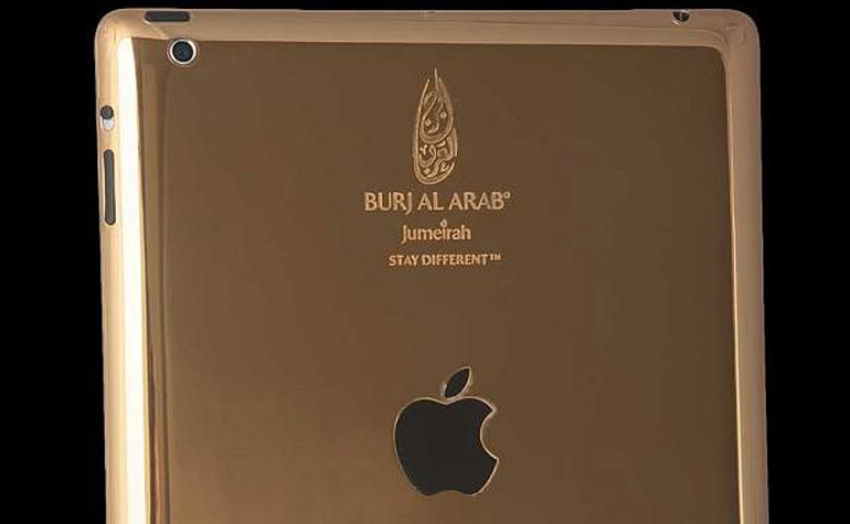 Отель Burj Al Arab в Дубае предлагает посетителям золотые iPad