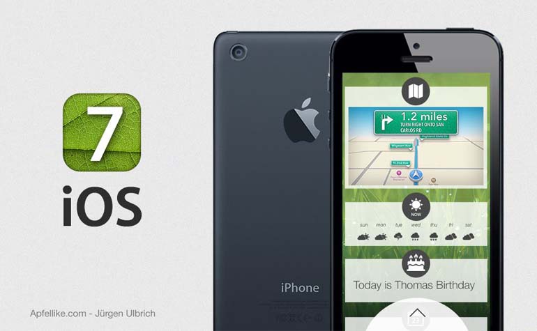 iOS 7 и iPhone 6 концепты от немецкого дизайнера