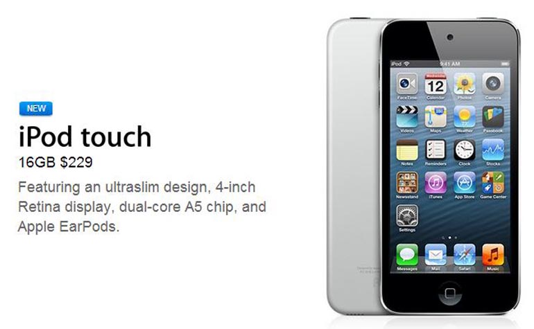 Apple выпустила новый iPod touch за 229 долларов