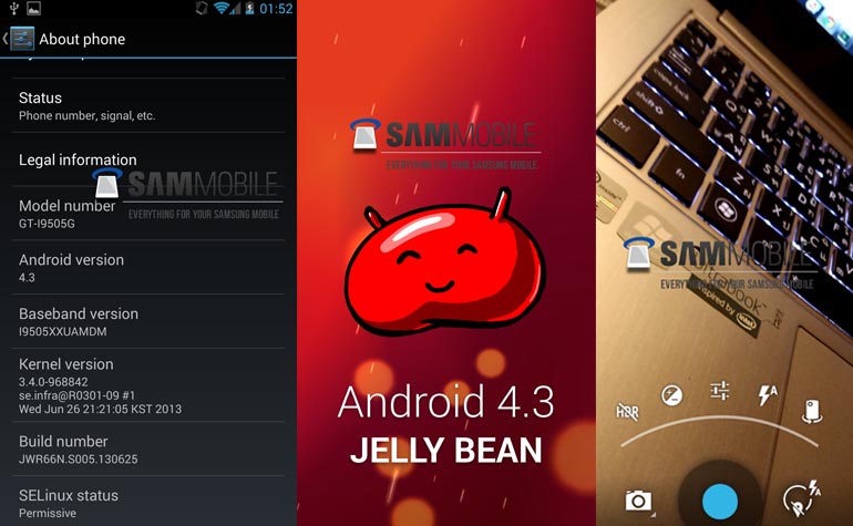 Скриншоты Android 4.3 на Samsung Galaxy S4 Google Edition