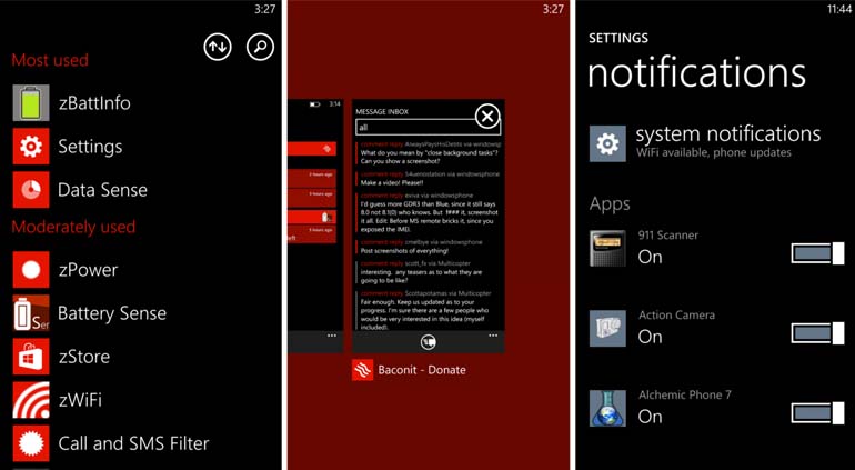 Screenshot Windows Phone 8