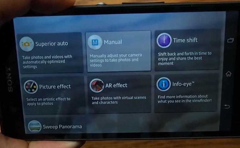 Sony Xperia i1 Honami interface