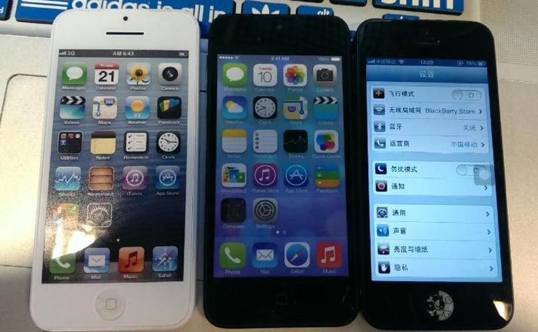 Фотографии прототипов iPhone 5S и 5C