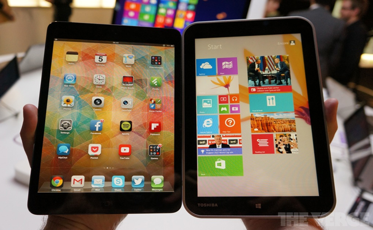 IFA-2013: Toshiba Encore против iPad mini