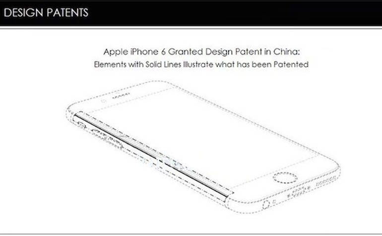 Apple запатентовала дизайн iPhone 6