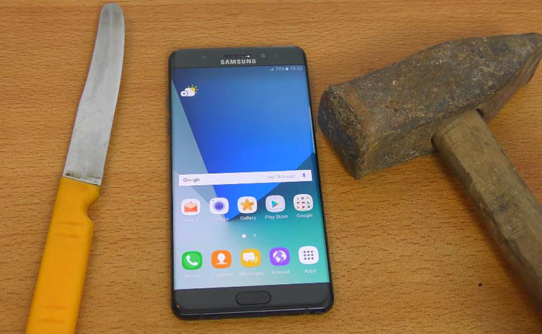 Жесткий тест Samsung Galaxy Note 7